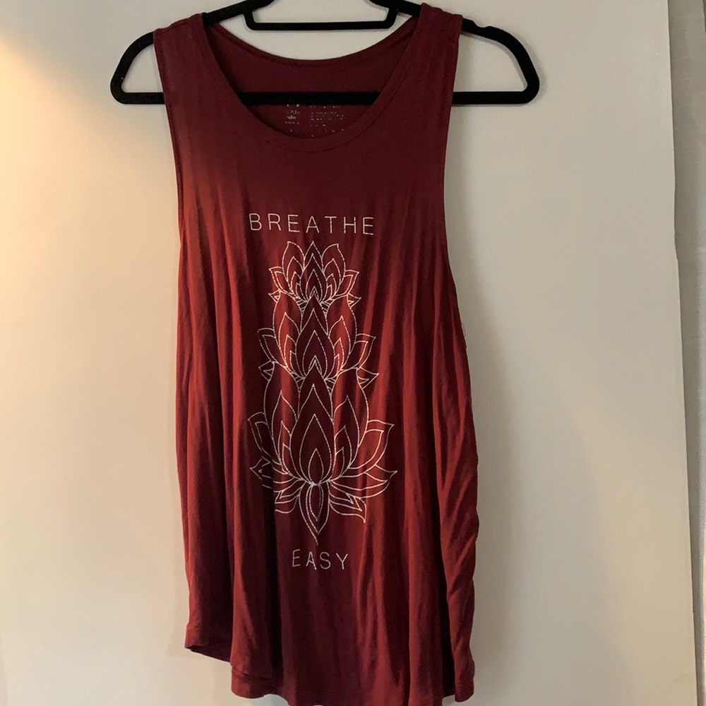 Graphic yoga tank